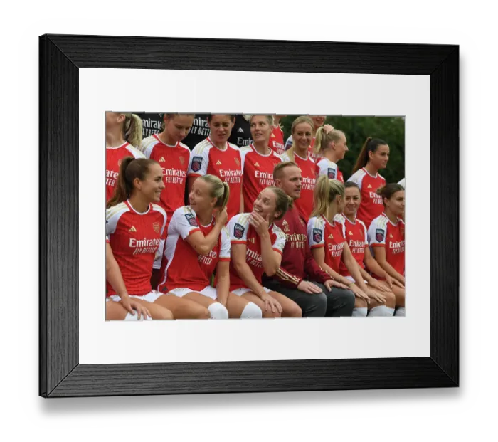 Framed Print : Arsenal Women's Team 2023-24: Kim Little and Squad