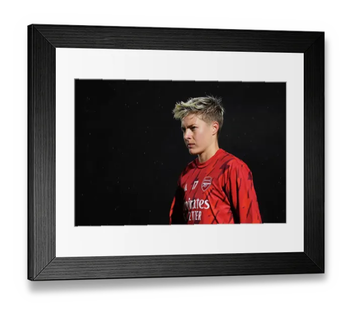 Framed Print : Arsenal Women vs. Bristol City Women - Conti Cup 2023-24: Lina Hurtig Warms Up