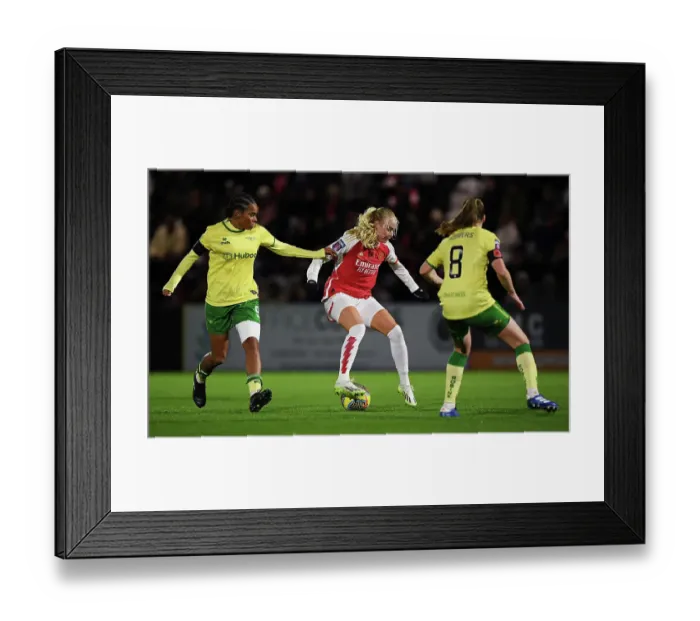 Framed Print : Intense Battle: Arsenal Women vs. Bristol City Women in FA WSL Cup Match Framed Print : Intense Battle: Arsenal Women vs. Bristol City Women in FA WSL Cup Match
