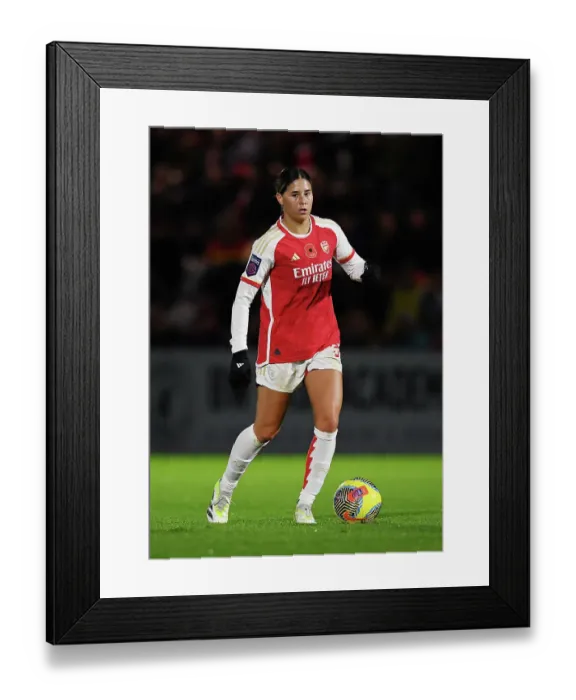 Framed Print : Arsenal Women vs. Bristol City: FA WSL Cup - Kyra Cooney-Cross in Action: A Thrilling Showdown