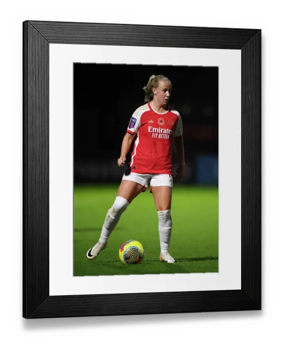 Framed Print : Beth Mead's Star Performance: Arsenal Women Triumph Over Bristol City in Conti Cup Clash