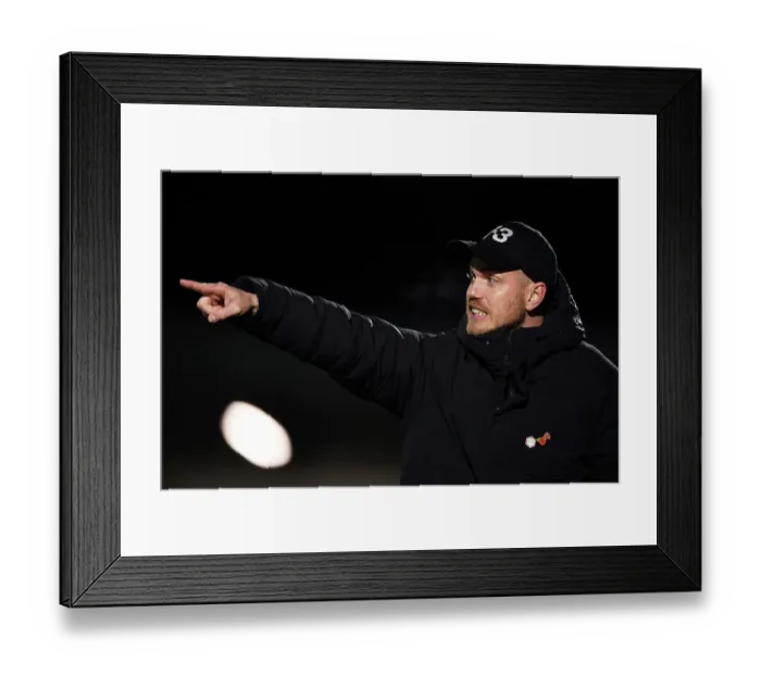 Framed Print : Jonas Eidevall Guides Arsenal Women at FA WSL Cup Match Against Bristol City