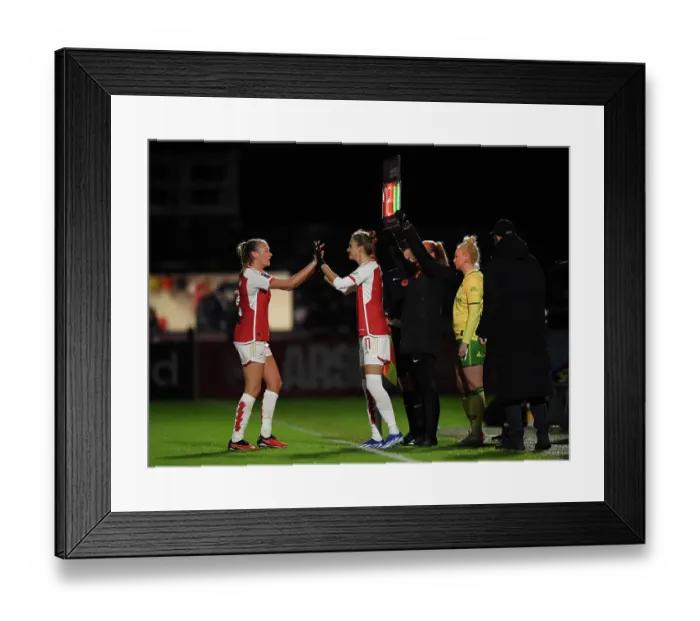 Framed Print : Arsenal Women Substitute Vivianne Miedema Against Bristol City in FA WSL Cup Match, 2023-24