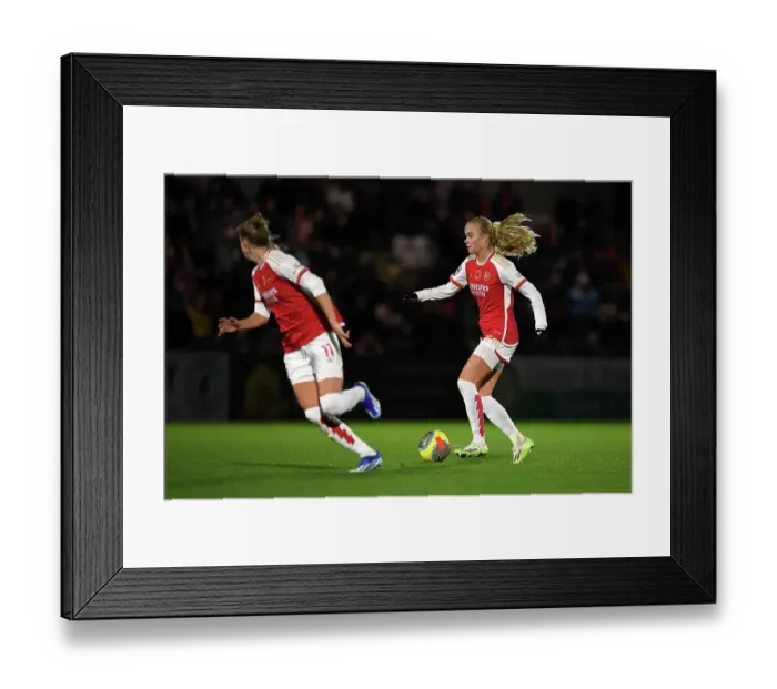 Framed Print : Arsenal Women vs. Bristol City: Continental Tyres League Cup Clash at Meadow Park