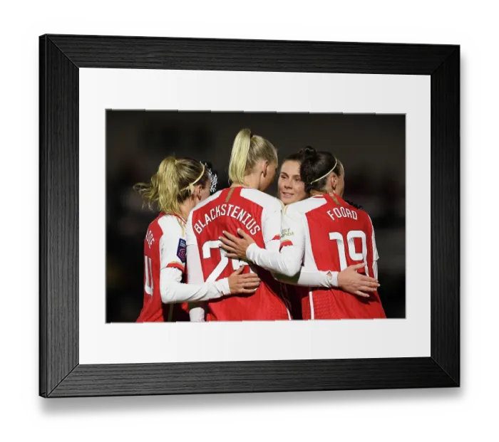 Framed Print : Arsenal Women Triumph Over Bristol City in FA WSL Cup: Stina Blackstenius Scores Third Goal Framed Print : Arsenal Women Triumph Over Bristol City in FA WSL Cup: Stina Blackstenius Scores Third Goal