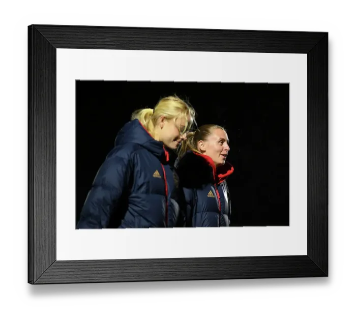 Framed Print : Arsenal Women's Conti Cup Match: Pre-Game Pitch Inspection at Meadow Park Framed Print : Arsenal Women's Conti Cup Match: Pre-Game Pitch Inspection at Meadow Park