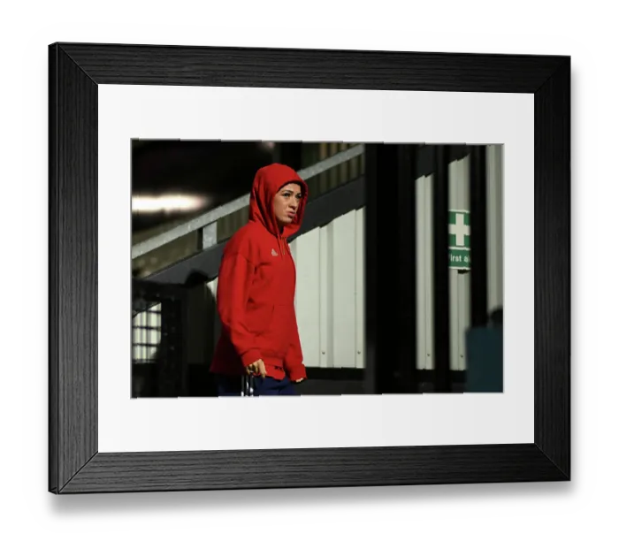 Framed Print : Arsenal Women's Conti Cup: Katie McCabe Scouts Pitch Condition Ahead of Arsenal vs. Bristol City Framed Print : Arsenal Women's Conti Cup: Katie McCabe Scouts Pitch Condition Ahead of Arsenal vs. Bristol City