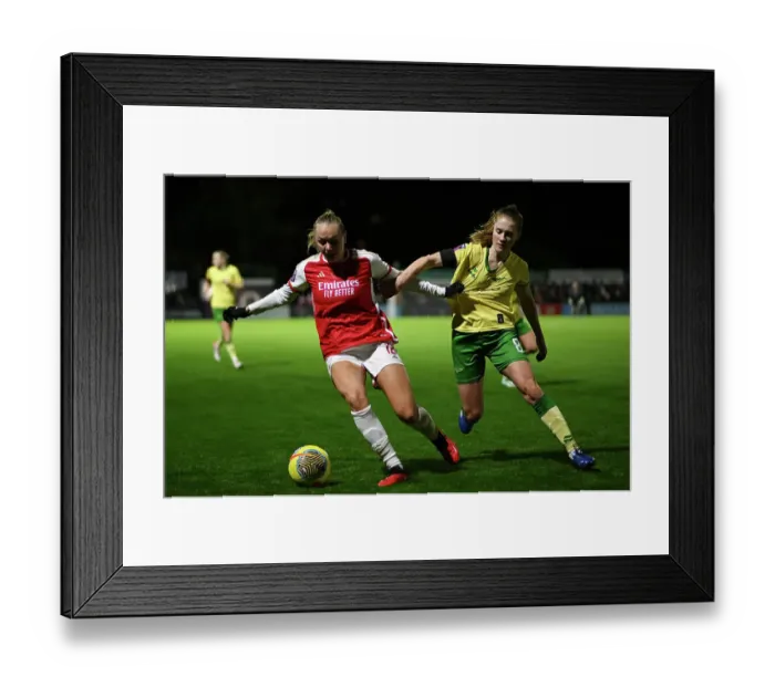 Framed Print : Arsenal vs. Bristol City: A Fight for Control in the FA Women's League Cup Framed Print : Arsenal vs. Bristol City: A Fight for Control in the FA Women's League Cup