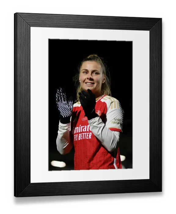 Framed Print : Arsenal Women Triumph in Conti Cup Match Against Bristol City