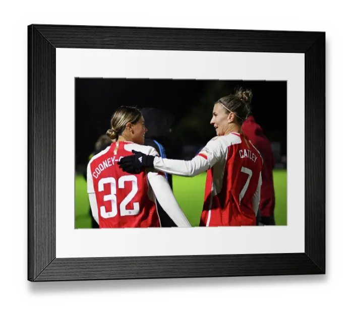 Framed Print : Arsenal Women Celebrate Victory Over Bristol City in FA WSL Cup