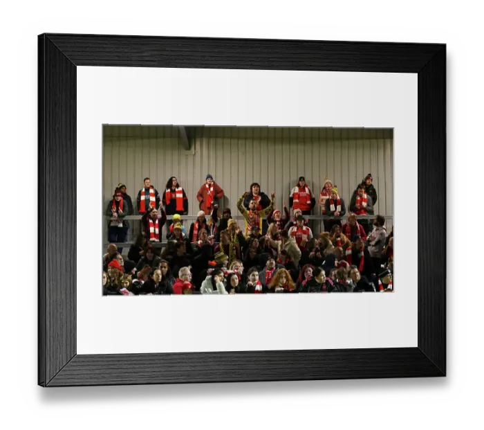 Framed Print : Arsenal Women Triumph over Bristol City in FA Continental Tyres League Cup Match: Fans Celebrate Victory Framed Print : Arsenal Women Triumph over Bristol City in FA Continental Tyres League Cup Match: Fans Celebrate Victory