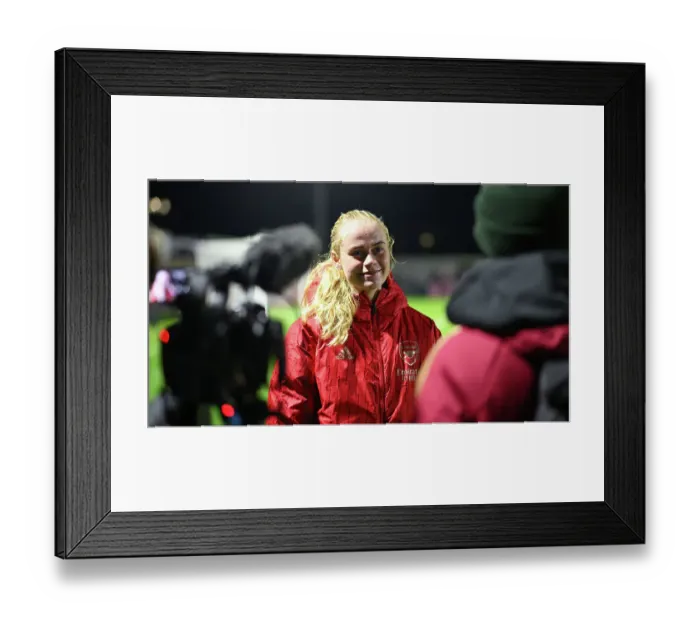 Framed Print : Arsenal Women Triumph Over Bristol City in Conti Cup: Kuhl's Post-Match Interview Framed Print : Arsenal Women Triumph Over Bristol City in Conti Cup: Kuhl's Post-Match Interview