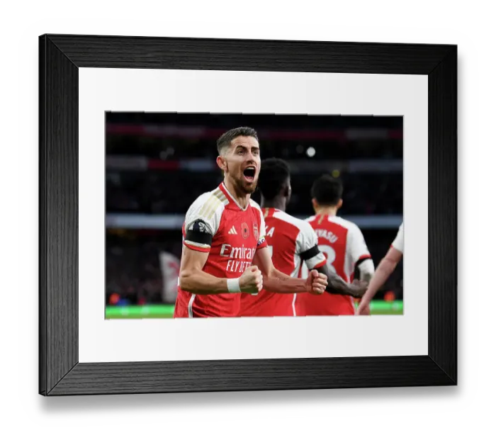 Framed Print : Arsenal's Unforgettable Victory: Saliba's Goal Secures 2-0 Win Over Burnley (2023-24)