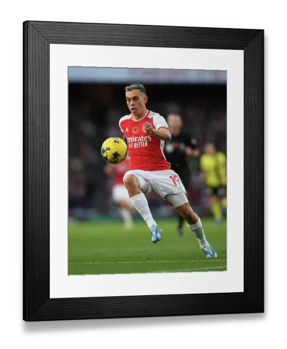 Framed Print : Arsenal's Trossard Shines: Premier League Triumph Over Burnley (2023-24) Framed Print : Arsenal's Trossard Shines: Premier League Triumph Over Burnley (2023-24)