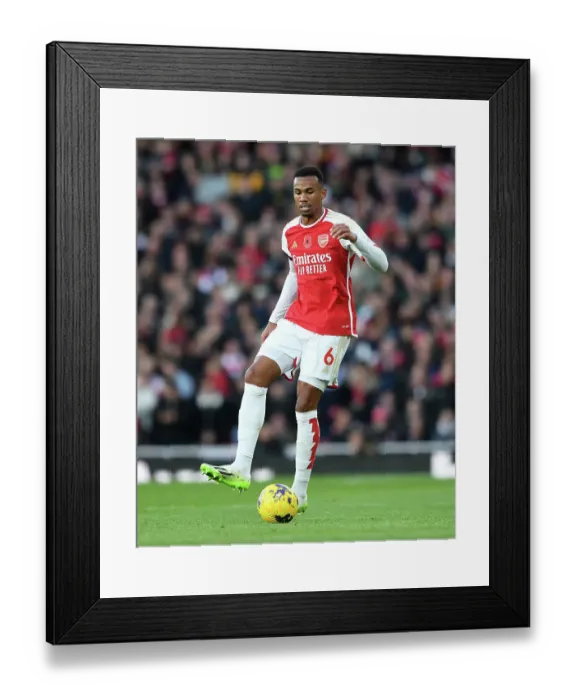 Framed Print : Gabriel Magalhaes in Action: Arsenal vs. Burnley, 2023-24 Premier League Framed Print : Gabriel Magalhaes in Action: Arsenal vs. Burnley, 2023-24 Premier League