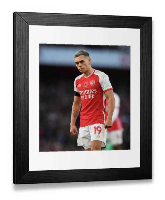 Framed Print : Arsenal's Trossard Shines: Overpowering Burnley in the 2023-24 Premier League
