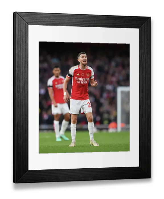 Framed Print : Jorginho Shines: Arsenal's Midfield Maestro in Action vs Burnley, 2023-24 Premier League Framed Print : Jorginho Shines: Arsenal's Midfield Maestro in Action vs Burnley, 2023-24 Premier League