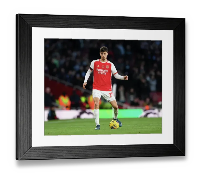 Framed Print : Arsenal's Kai Havertz Steals the Show: Arsenal 1-0 Burnley, 2023-24 Premier League