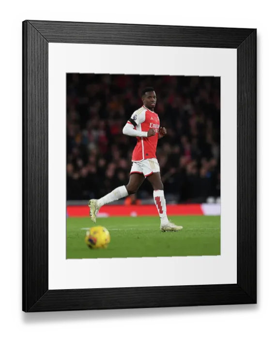 Framed Print : Arsenal's Eddie Nketiah in Action Against Burnley in the Premier League (2023-24)