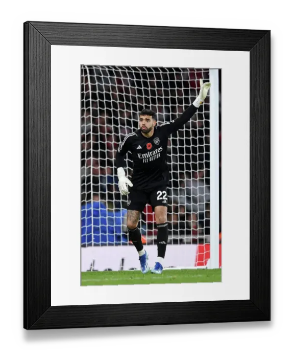 Framed Print : Arsenal vs Burnley: David Raya's Dramatic Moments at the Emirates, Premier League 2023-24