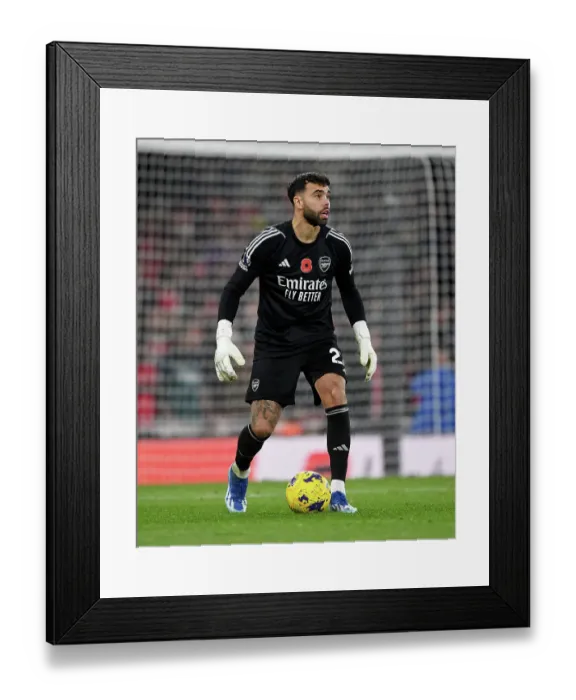 Framed Print : Arsenal's David Raya Sprints Past Burnley Defenders in Premier League Showdown (2023-24) Framed Print : Arsenal's David Raya Sprints Past Burnley Defenders in Premier League Showdown (2023-24)