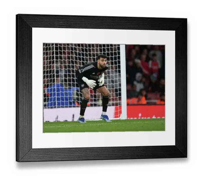 Framed Print : Arsenal vs Burnley: David Raya in Action at the Emirates Stadium (2023-24)