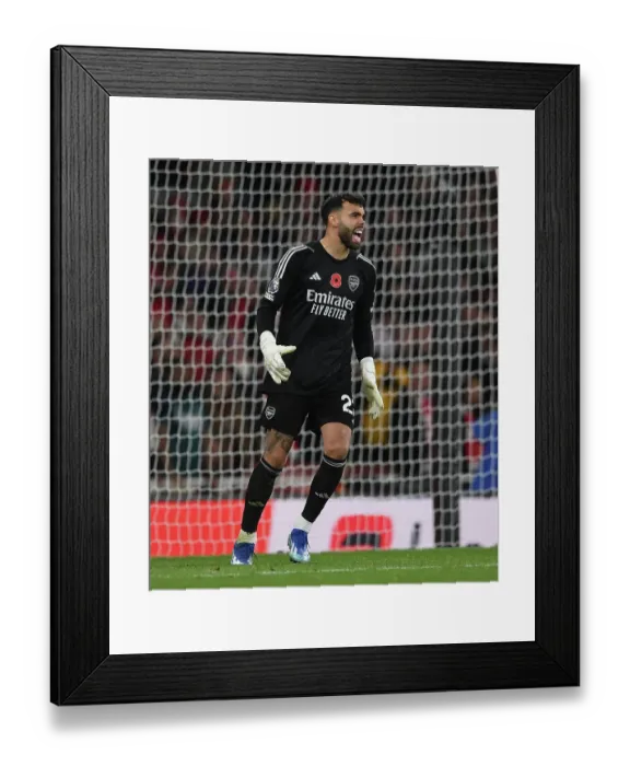Framed Print : Arsenal vs Burnley: David Raya's Premier League Battle at Emirates Stadium (2023-24)