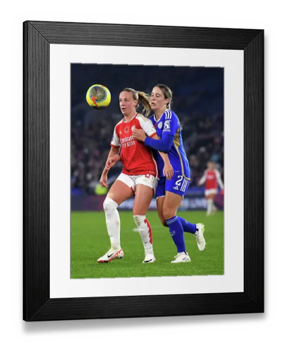 Framed Print : Leicester City vs. Arsenal FC: A Battle in the Barclays Women's Super League