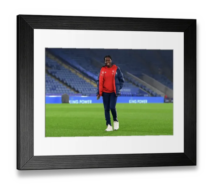 Framed Print : Arsenal Women's Preparation at The King Power Stadium: Barclays WSL Match against Leicester City (2023-24)