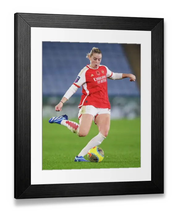 Framed Print : Alessia Russo in Action: Leicester City vs. Arsenal FC - Barclays Women's Super League 2023-24
