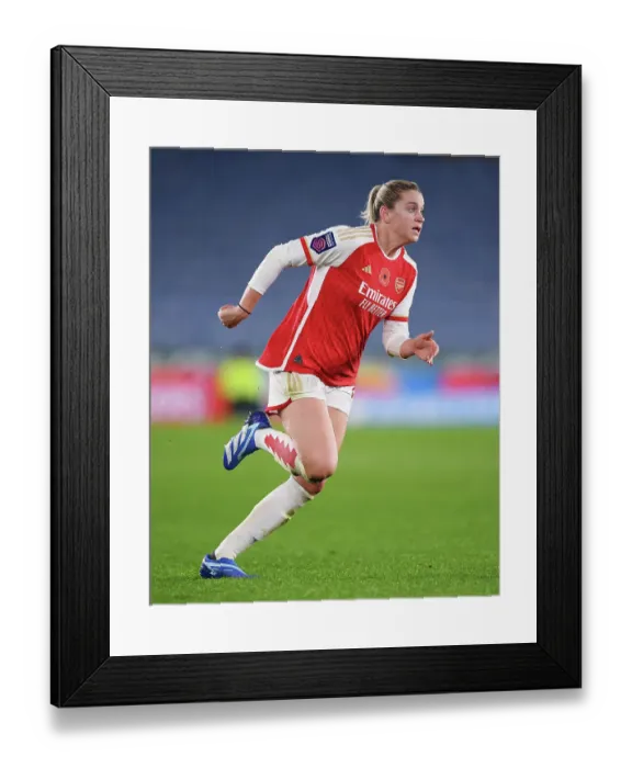 Framed Print : Alessia Russo: Arsenal FC vs. Leicester City (2023-24 Barclays Women's Super League)