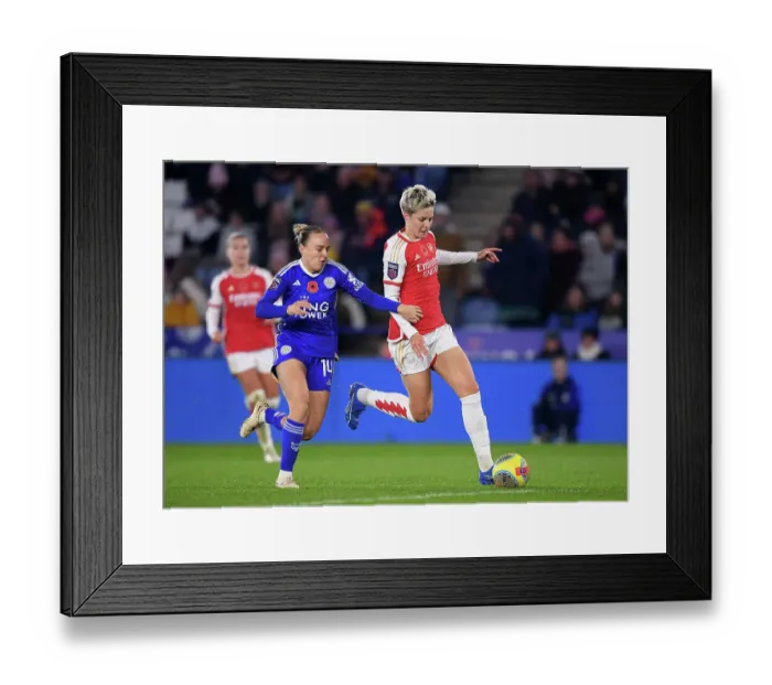 Framed Print : Battle in the Barclays Women's Super League: Leicester City vs. Arsenal FC Framed Print : Battle in the Barclays Women's Super League: Leicester City vs. Arsenal FC