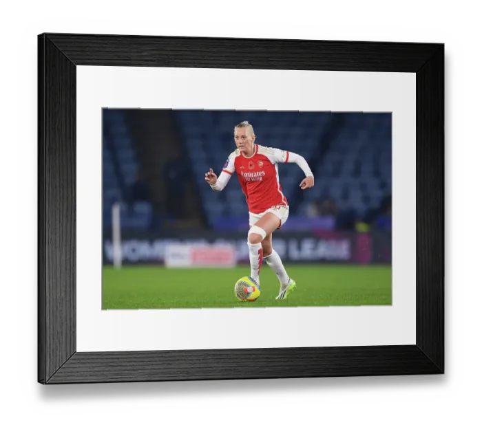 Framed Print : Arsenal's Stina Blackstenius Scores Thrilling Goal in Women's Super League Clash at Leicester City Framed Print : Arsenal's Stina Blackstenius Scores Thrilling Goal in Women's Super League Clash at Leicester City