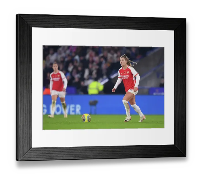 Framed Print : Super League Showdown: Arsenal vs Leicester City at The King Power Stadium