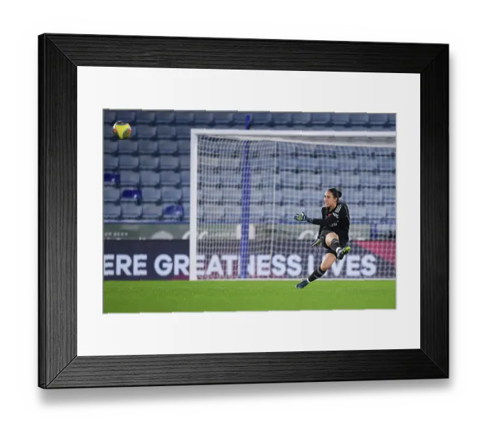 Framed Print : Arsenal vs Leicester City: Barclays Women's Super League Clash at The King Power Stadium