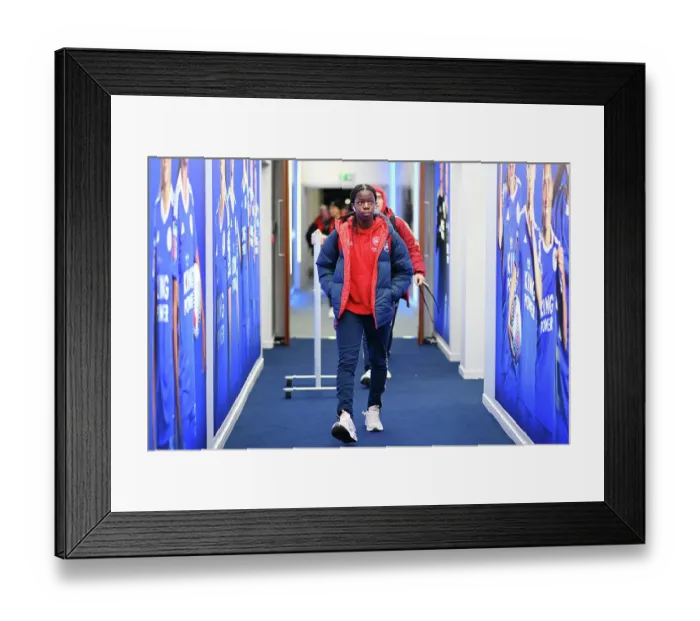 Framed Print : Arsenal vs Leicester City: Showdown in the Barclays Women's Super League