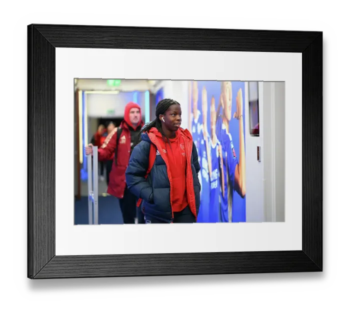 Framed Print : Arsenal vs. Leicester City: Barclays Super League Clash (2023-24)