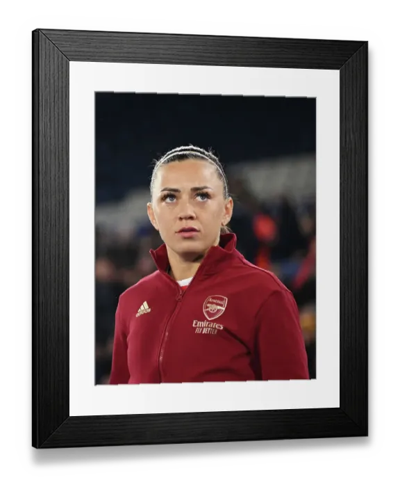 Framed Print : Showdown in the Women's Super League: Arsenal vs. Leicester City