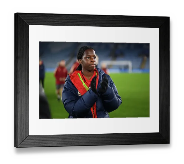 Framed Print : Arsenal Women's Super League Triumph: Victory at The King Power Stadium over Leicester City (2023-24)
