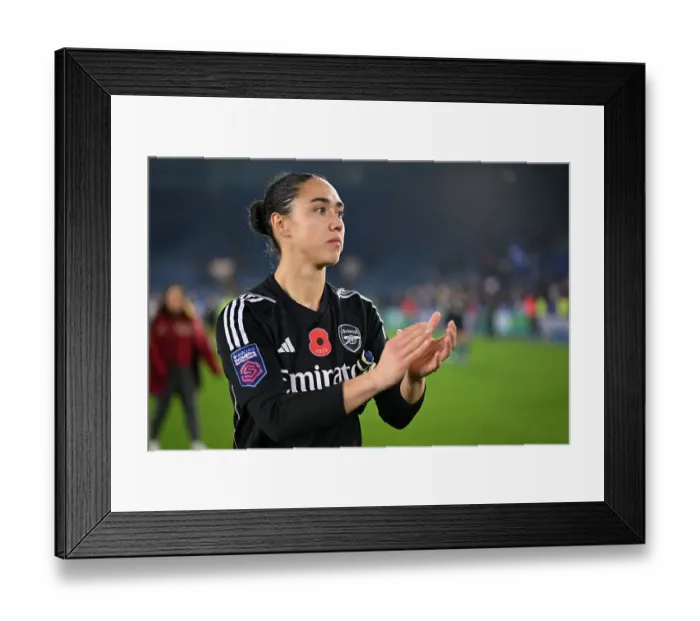 Framed Print : Manuela Zinsberger and Arsenal Women Celebrate Super League Victory over Leicester City Framed Print : Manuela Zinsberger and Arsenal Women Celebrate Super League Victory over Leicester City