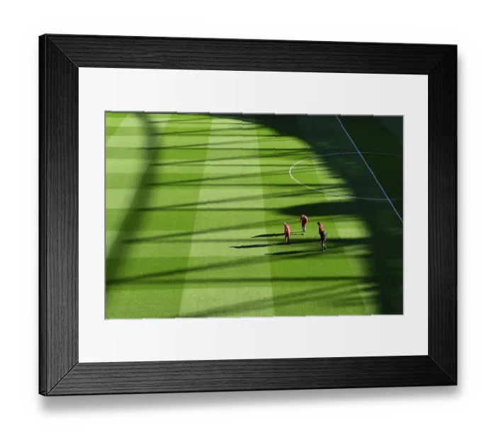 Framed Print : Arsenal FC: Pre-Match Pitch Preparations at Emirates Stadium (2023-24) - Arsenal vs Burnley Framed Print : Arsenal FC: Pre-Match Pitch Preparations at Emirates Stadium (2023-24) - Arsenal vs Burnley
