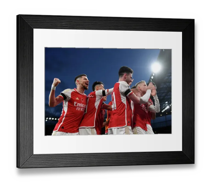 Framed Print : Arsenal's Triumph: Zinchenko Scores Third Goal Against Burnley in 2023-24 Premier League