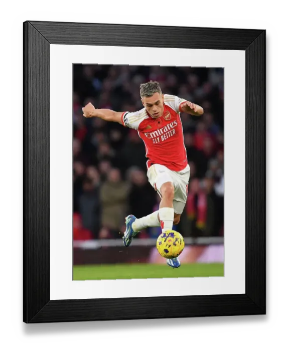 Framed Print : Arsenal's Trossard Scores at Emirates: Arsenal FC vs Burnley FC, Premier League 2023-24