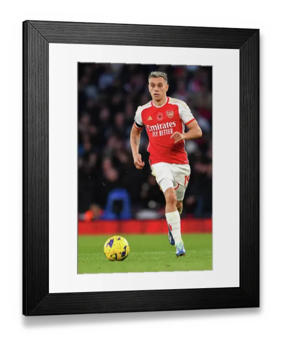 Framed Print : Arsenal's Trossard Sprints Past Burnley Defenders in Premier League Showdown (2023-24) Framed Print : Arsenal's Trossard Sprints Past Burnley Defenders in Premier League Showdown (2023-24)