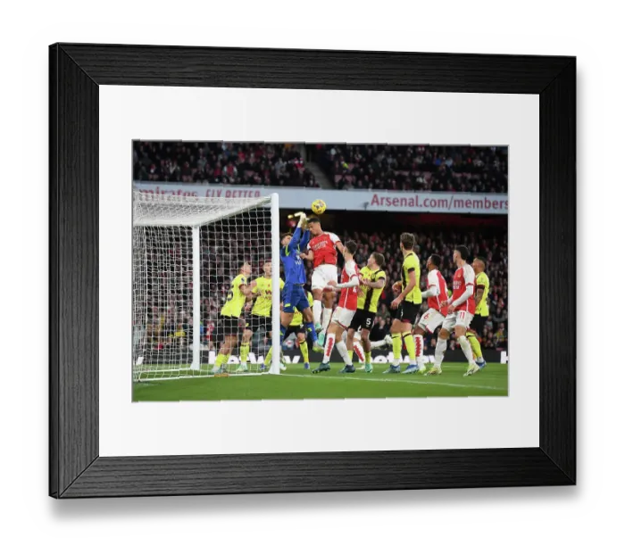 Framed Print : Arsenal's Saliba Scores Second Goal: Arsenal v Burnley, 2023-24 Premier League Framed Print : Arsenal's Saliba Scores Second Goal: Arsenal v Burnley, 2023-24 Premier League