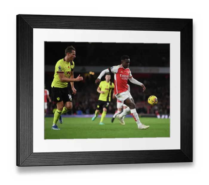 Framed Print : Nketiah vs Berge: A Battle of Strengths in Arsenal's Premier League Clash Against Burnley (2023-24) Framed Print : Nketiah vs Berge: A Battle of Strengths in Arsenal's Premier League Clash Against Burnley (2023-24)