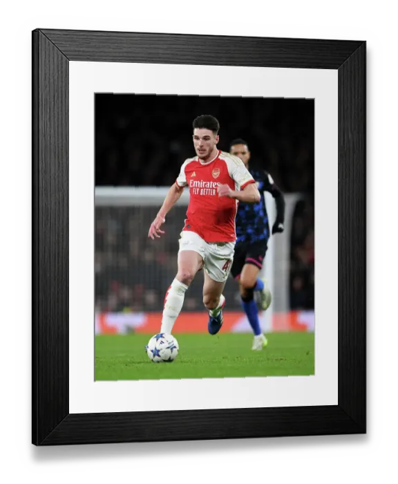 Framed Print : Declan Rice's Star Performance: Arsenal Triumphs Over Sevilla in Champions League Showdown (2023 / 24)