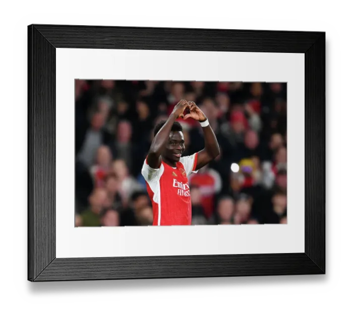 Framed Print : Bukayo Saka Scores His Second: Arsenal's Triumph over Sevilla in the UEFA Champions League (2023 / 24) Framed Print : Bukayo Saka Scores His Second: Arsenal's Triumph over Sevilla in the UEFA Champions League (2023 / 24)