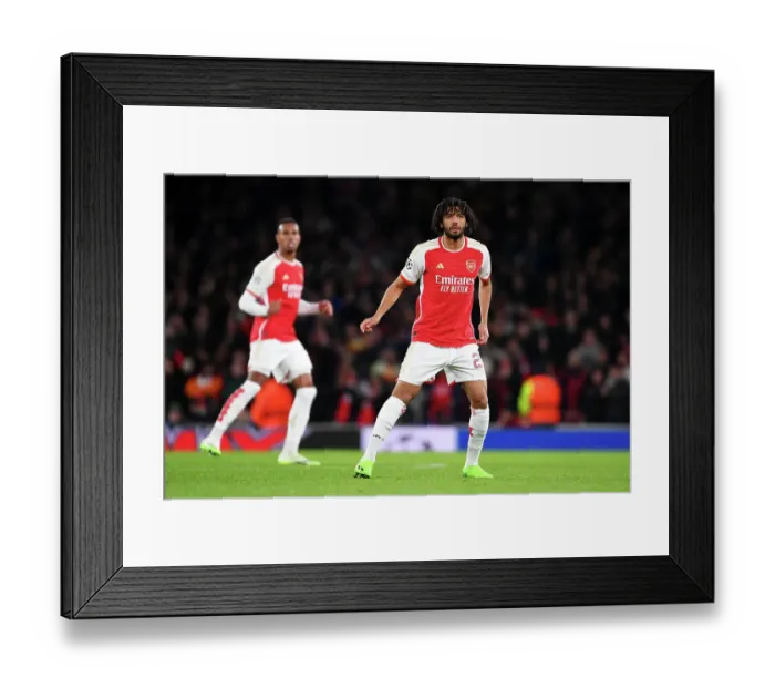 Framed Print : Arsenal's Elneny: Focused and Ready: Arsenal FC vs Sevilla FC, UEFA Champions League 2023 / 24, Emirates Stadium Framed Print : Arsenal's Elneny: Focused and Ready: Arsenal FC vs Sevilla FC, UEFA Champions League 2023 / 24, Emirates Stadium