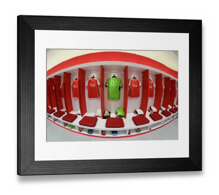 Framed Print : Arsenal FC: Pre-Match Huddle in the Dressing Room - Arsenal v Sevilla, UEFA Champions League 2023 / 24 Framed Print : Arsenal FC: Pre-Match Huddle in the Dressing Room - Arsenal v Sevilla, UEFA Champions League 2023 / 24